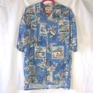 Men's Tropical Island Style Button Down